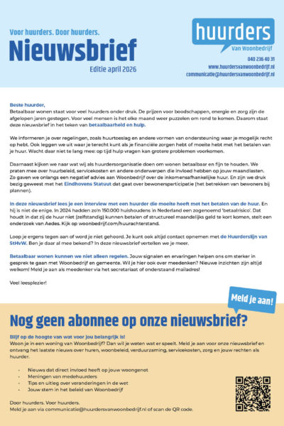 Nieuwsbrief HVW Editie 1 Nieuwsbrief HVW Editie 1
