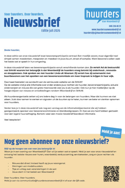 Nieuwsbrief StHvW Editie 2 van 2026